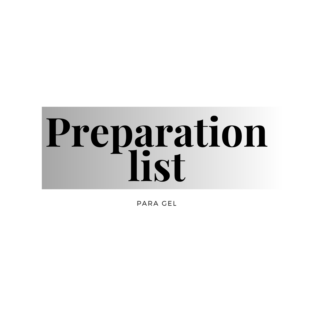 Course items preparation list