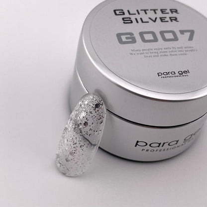 Natural Line | Glitter | G007 | Glitter Silver 4g(0.14oz)