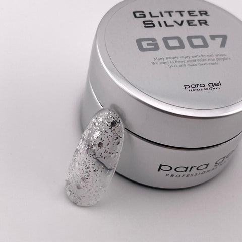 Natural Line | Glitter | G007 | |Glitter Silver 4g(0.14oz)